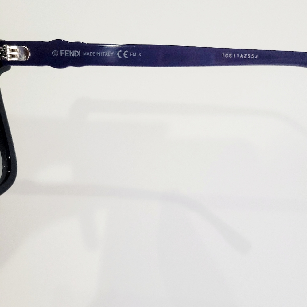 Fendi Square Sunglasses Black Silver Studs - Picture 10 of 13